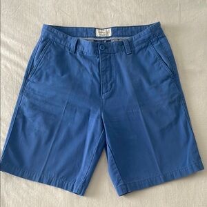 Men’s Weatherproof “Original Vintage” Sz 34 Blue Flat Front Shorts